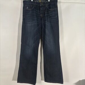 VTG Lucky Brand Jeans Slim Bootcut Mens 33x32 Blue Denim Mid Wash 227 Button Fly